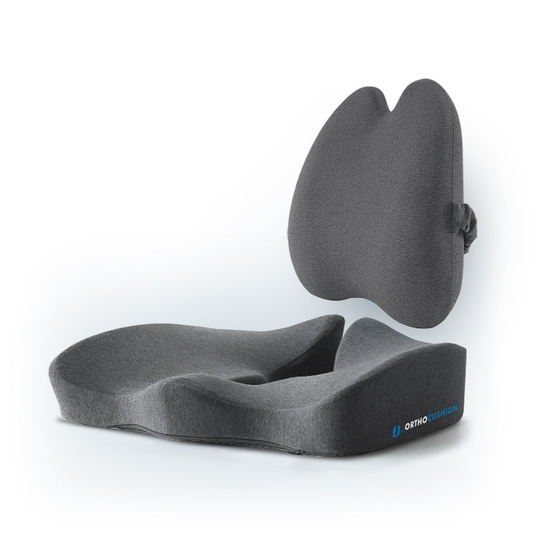 Ortho Comfort Seat Cushion + Ortho Back Lumbar Pillow